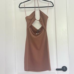 Cutout Halter Dress